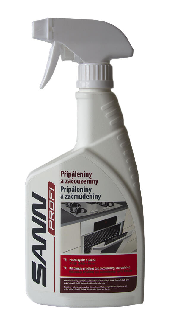 čistič SANN PROFI Připáleniny a zakouřené sklo 500ml 0.5 Kg MTA MAXMIX Sklad14 424199