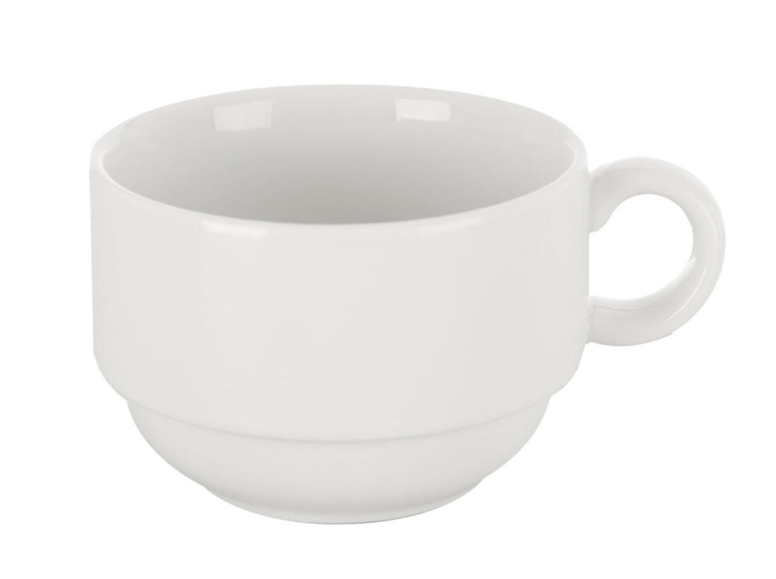hrnek 180ml MONA Tonda porcelánový BÍ 0.19 Kg MTA MAXMIX Sklad14 282226