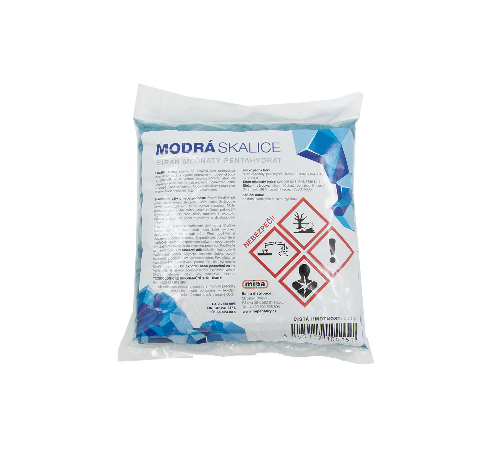 skalice MODRÁ 500g 0.5 Kg MTA MAXMIX Sklad14 912387