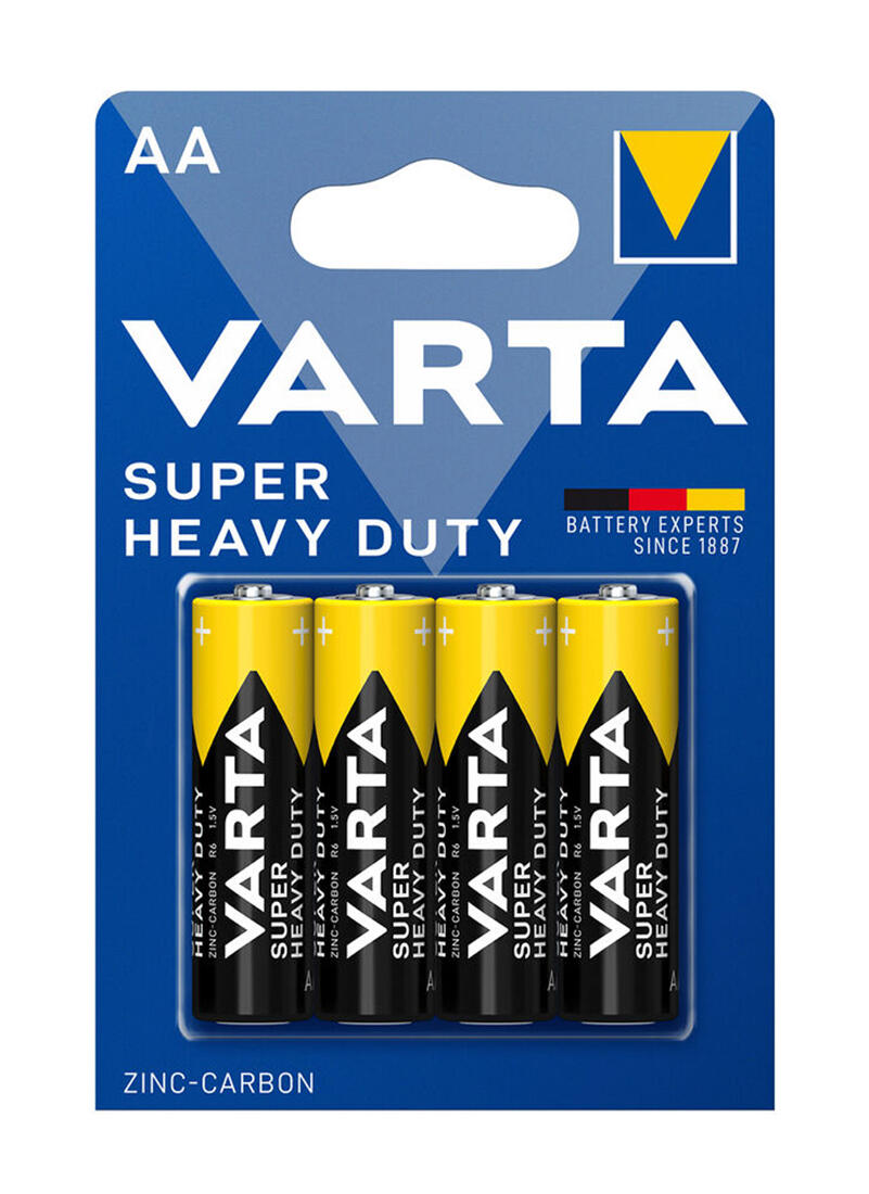 baterie tužková AA R6 Super Heavy Duty (4ks) VARTA 0.02 Kg MTA MAXMIX Sklad14 129202