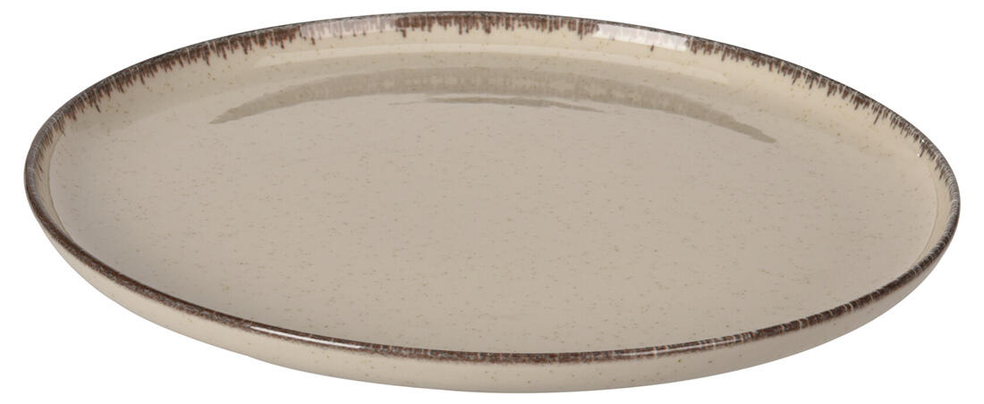 talíř mělký 27cm porcelánový BÉŽ, HN lem 0.74 Kg MTA MAXMIX Sklad14 386802