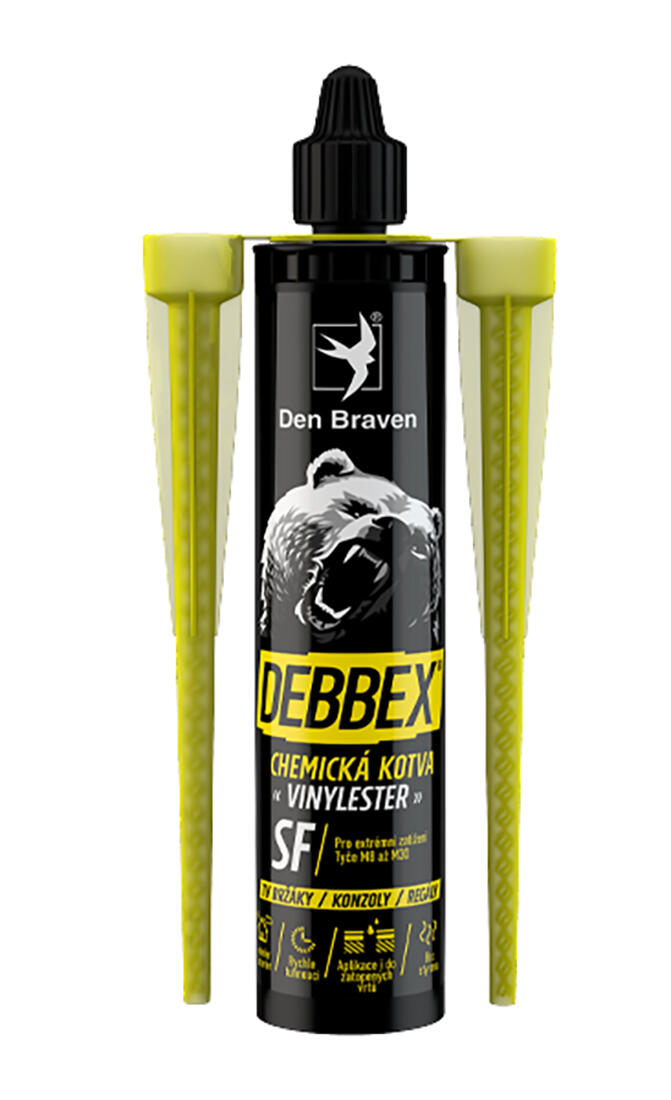 kotva montážní chemická 300ml VINYLESTER SF DEBBEX PROFI 0.5 Kg MTA MAXMIX Sklad14 442844