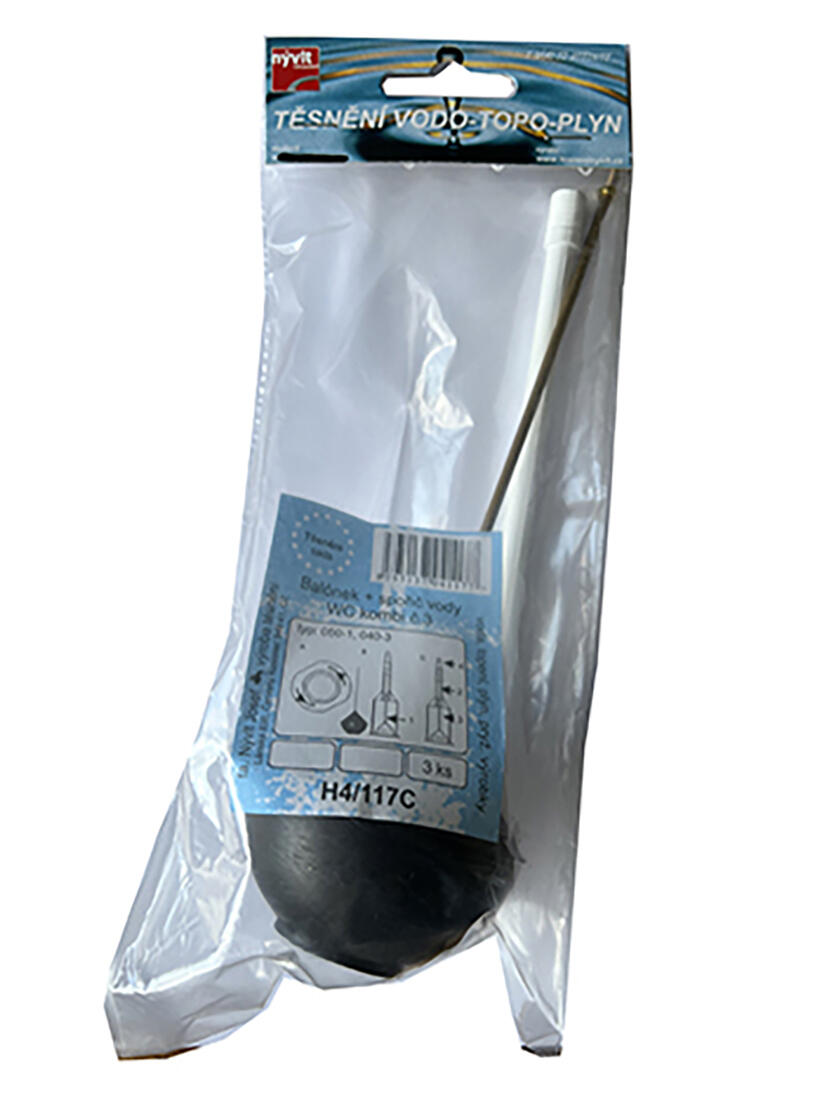 balónek gum.+ tyčka PH, spořič vody WC H4/117C 0.06 Kg MTA MAXMIX Sklad14 606058