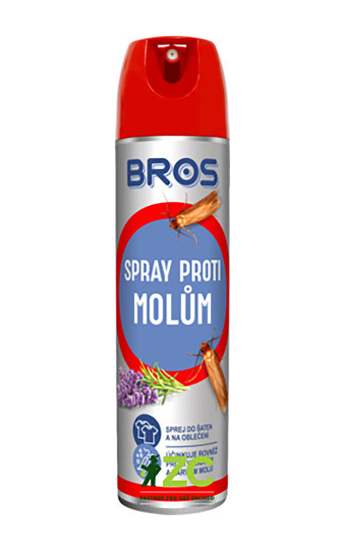 sprej proti šatním molům, vůně levandule, 150ml BROS 0.16 Kg MTA MAXMIX Sklad14 919661