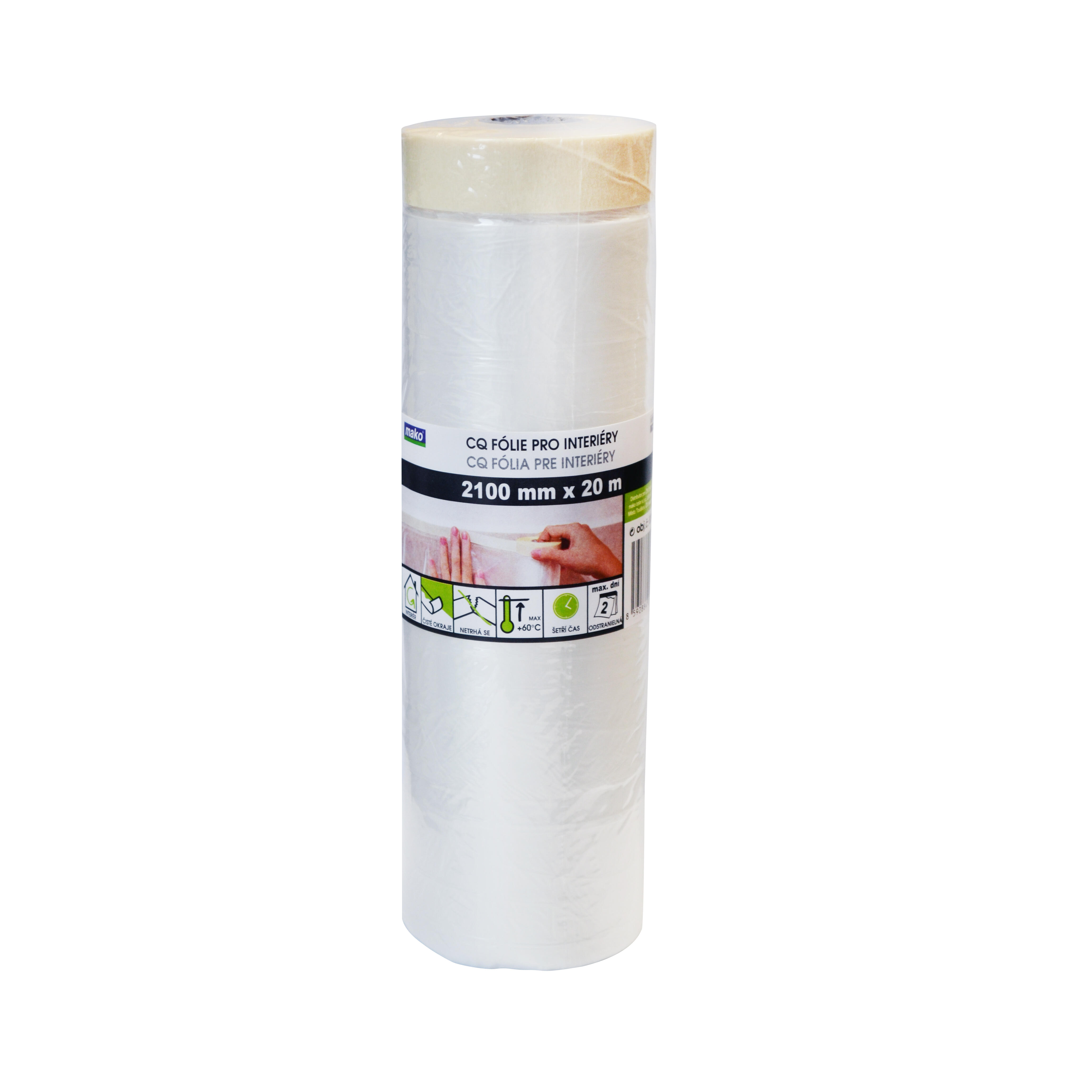 páska krycí interiérová 210cmx20m samolepicí se zakrývací folií 0.33 Kg MTA MAXMIX Sklad14 825597