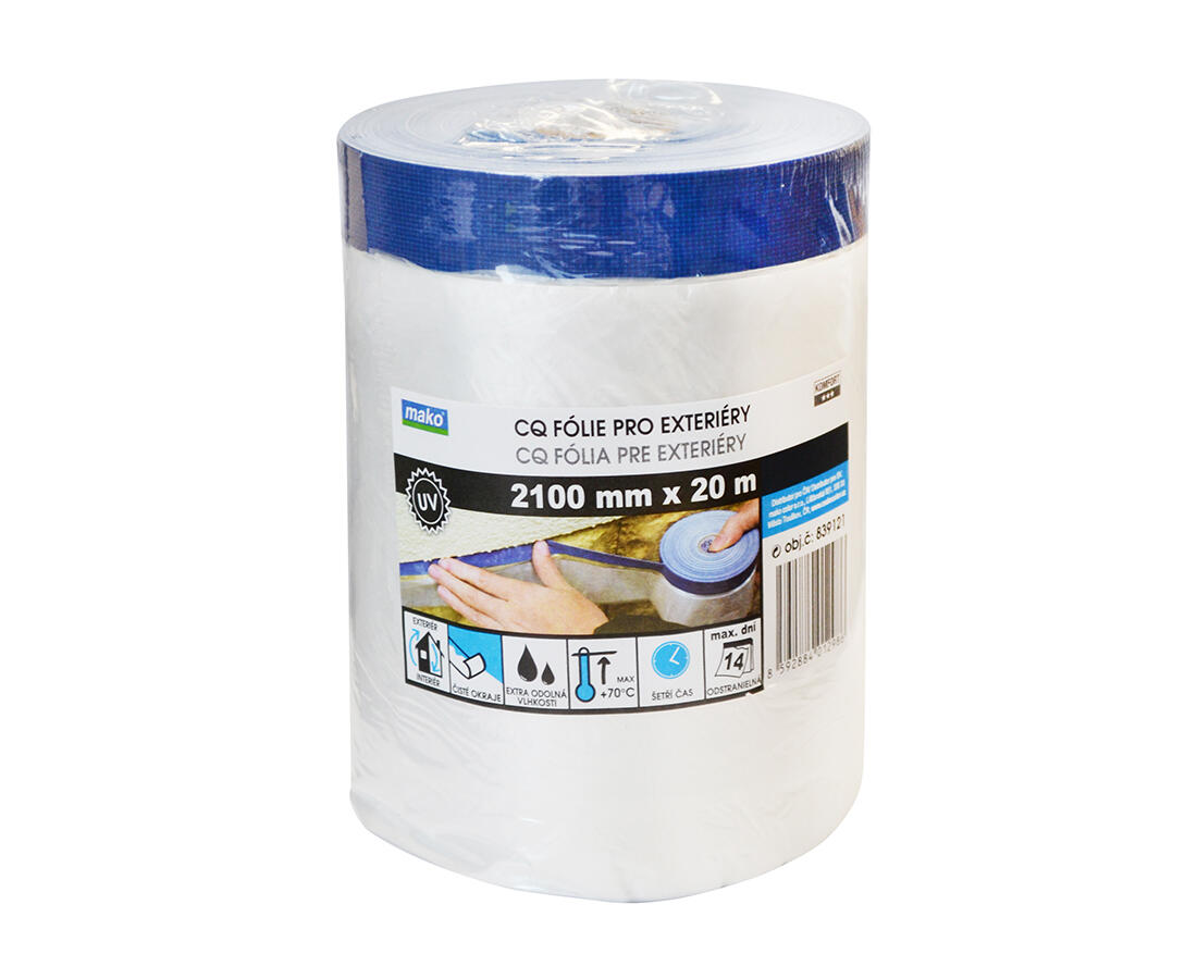 páska krycí exteriérová 210cmx20m samolepicí se zakrývací folií 0.39 Kg MTA MAXMIX Sklad14 825598