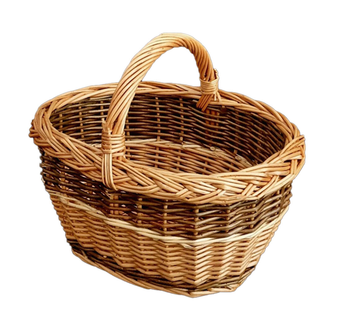 koš na houby dětský oválný 30x20x25cm lakovaný 1.6 Kg MTA MAXMIX Sklad14 331023