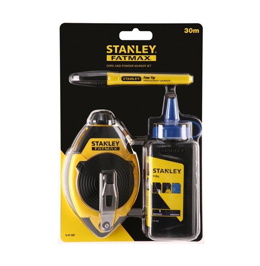 šňůra brnkací 30m + pudr + značkovač  0-47-681  STANLEY 0.36 Kg MTA MAXMIX Sklad14 624236