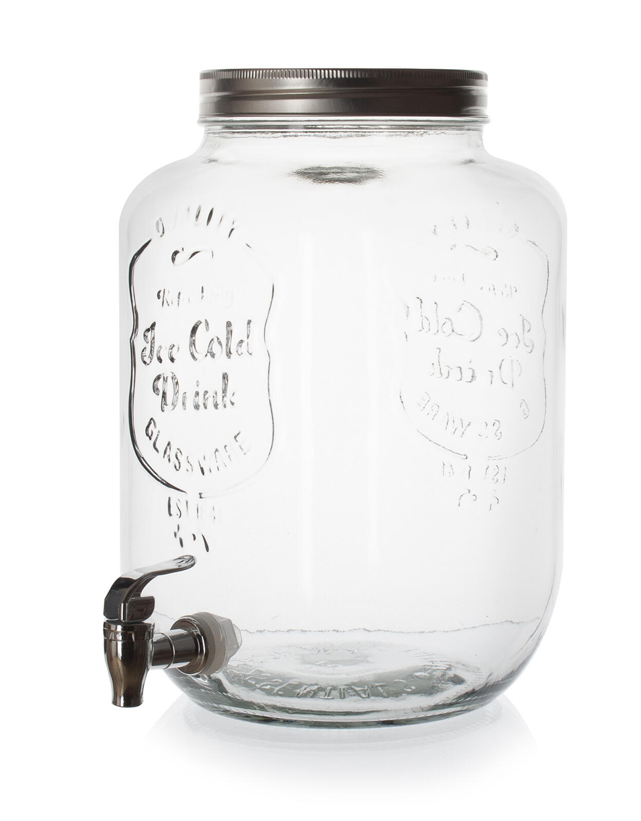 láhev 8000ml skleněná s kohoutkem, kov.víčko 2.5 Kg MTA MAXMIX Sklad14 838003