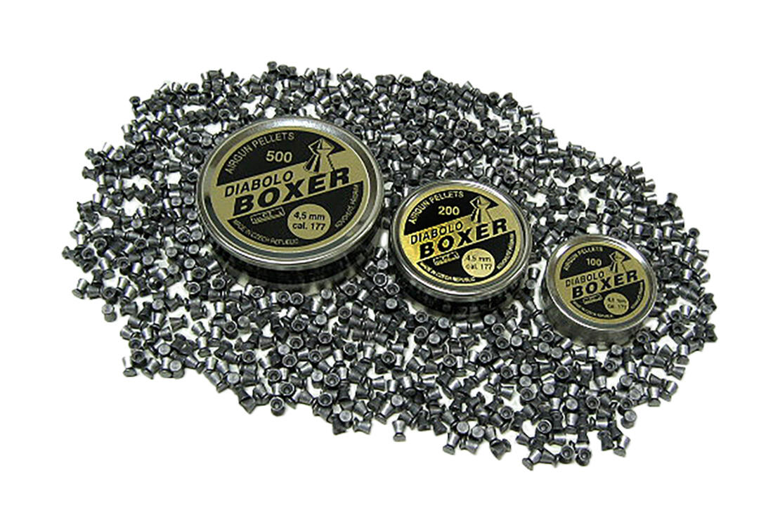 olůvko na ryby diabolo BOXER 4,5mm     (500ks) 0.12 Kg MTA MAXMIX Sklad14 417004