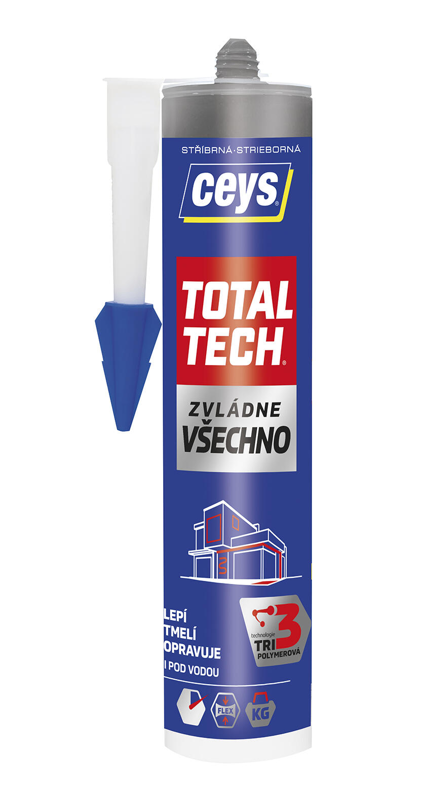 lepidlo univerzální a tmel 290ml CEYS TOTAL TECH STŘ 0.38 Kg MTA MAXMIX Sklad14 505022