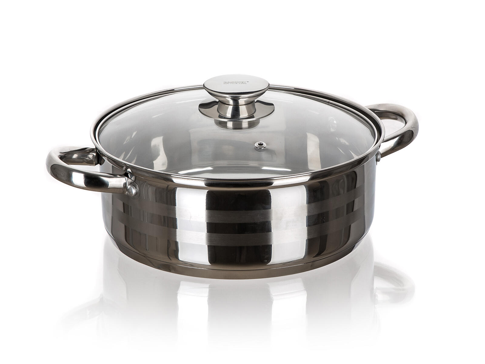 rendlík 28cm se skl.poklicí 6,6l nerez LIVING