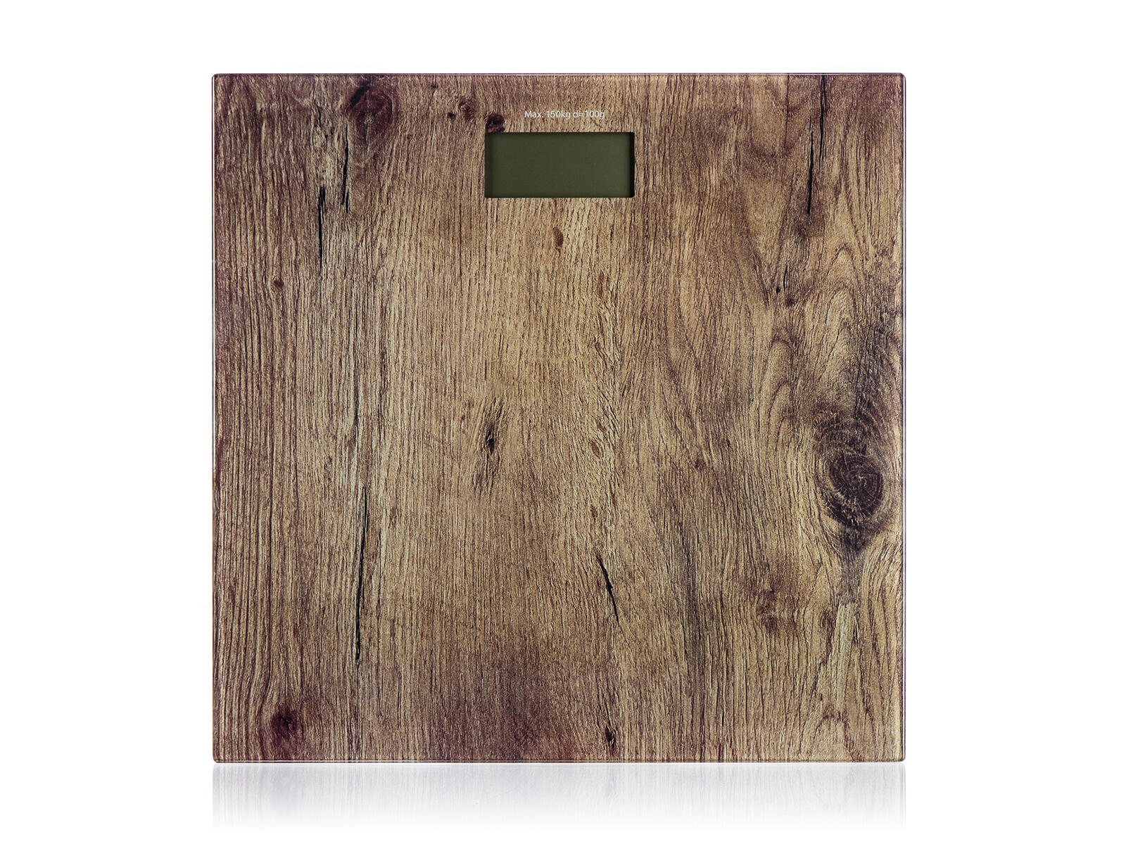 váha osobní 150kg digitální PU-005W dekor dřevo