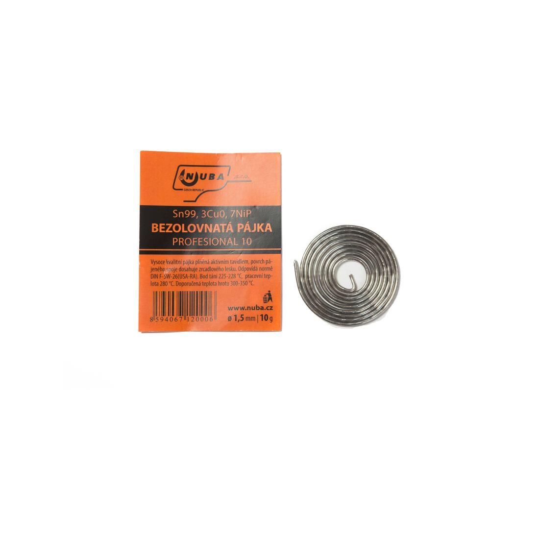 pájka cín 10g 1,5mm P1/10 - PE 0.01 Kg MTA MAXMIX Sklad14 565031