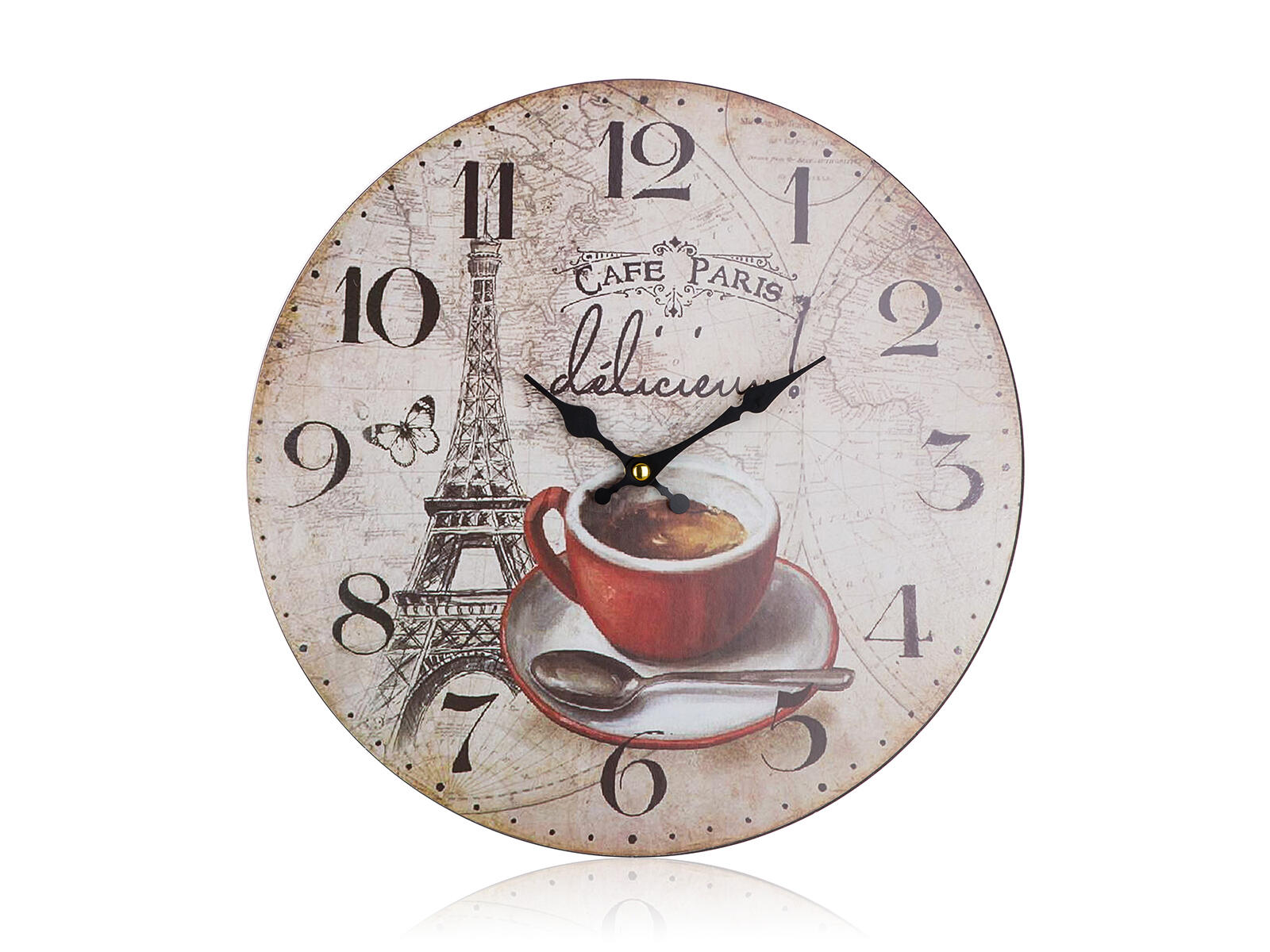 hodiny nástěnné pr.34cm CAFE PARIS 0.52 Kg MTA MAXMIX Sklad14 287311