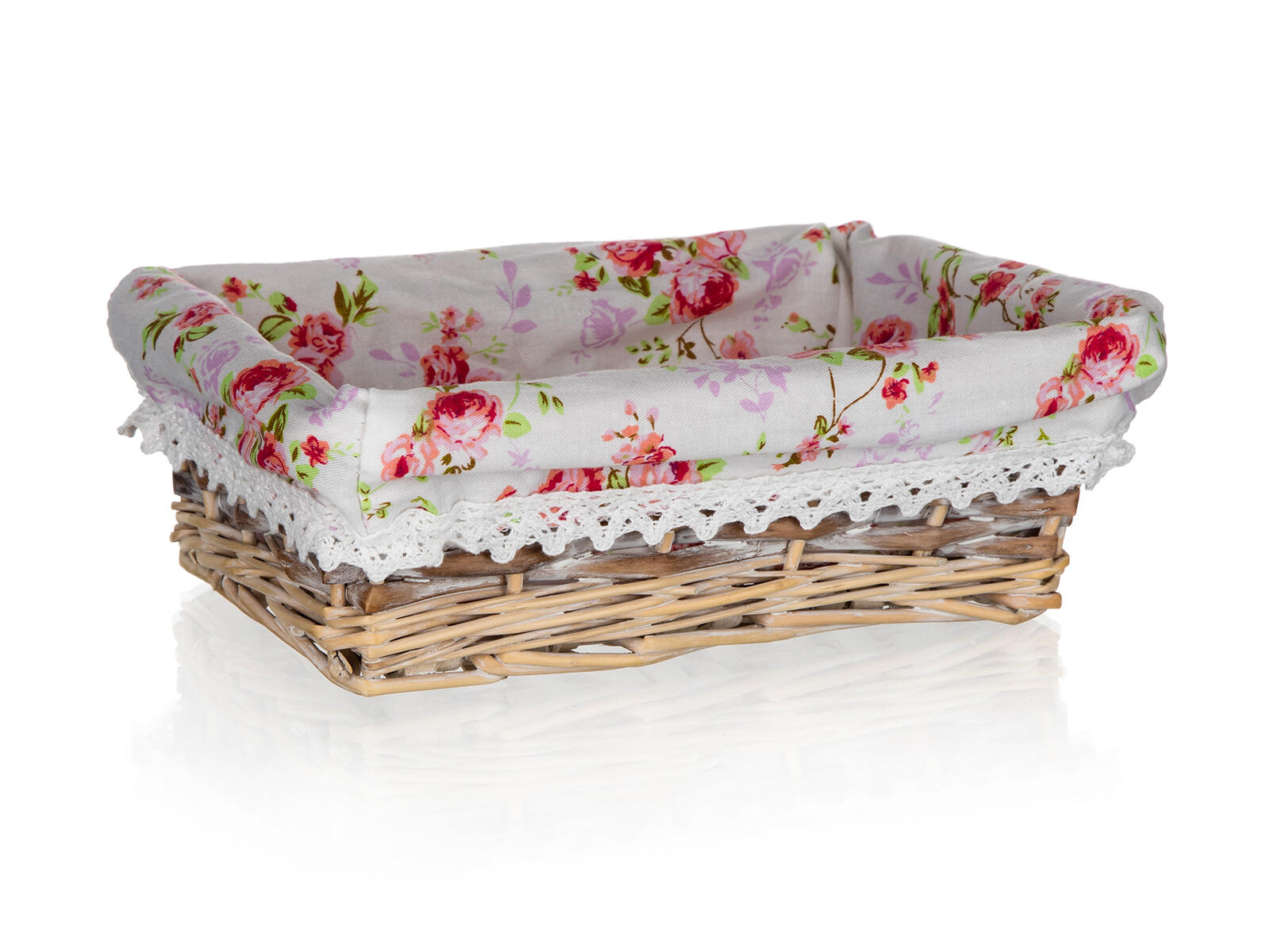 košík ROSES obdélník. 21x16x6,5cm proutěný 0.08 Kg MTA MAXMIX Sklad14 287427