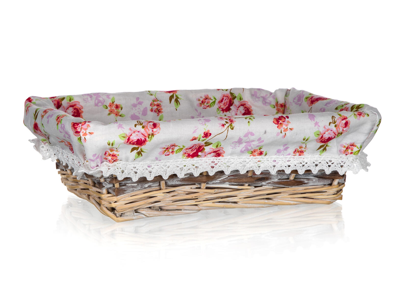 košík ROSES obdélník. 26x18x8cm proutěný 0.1 Kg MTA MAXMIX Sklad14 287429