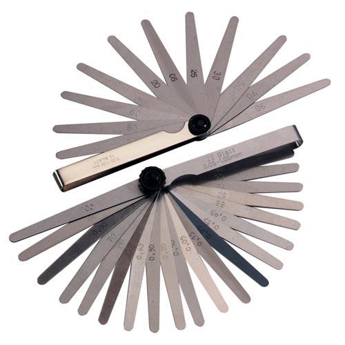 měrky spárové 0,05-1mm, 20 listů, TG-165  0.2 Kg MTA MAXMIX Sklad14 579211
