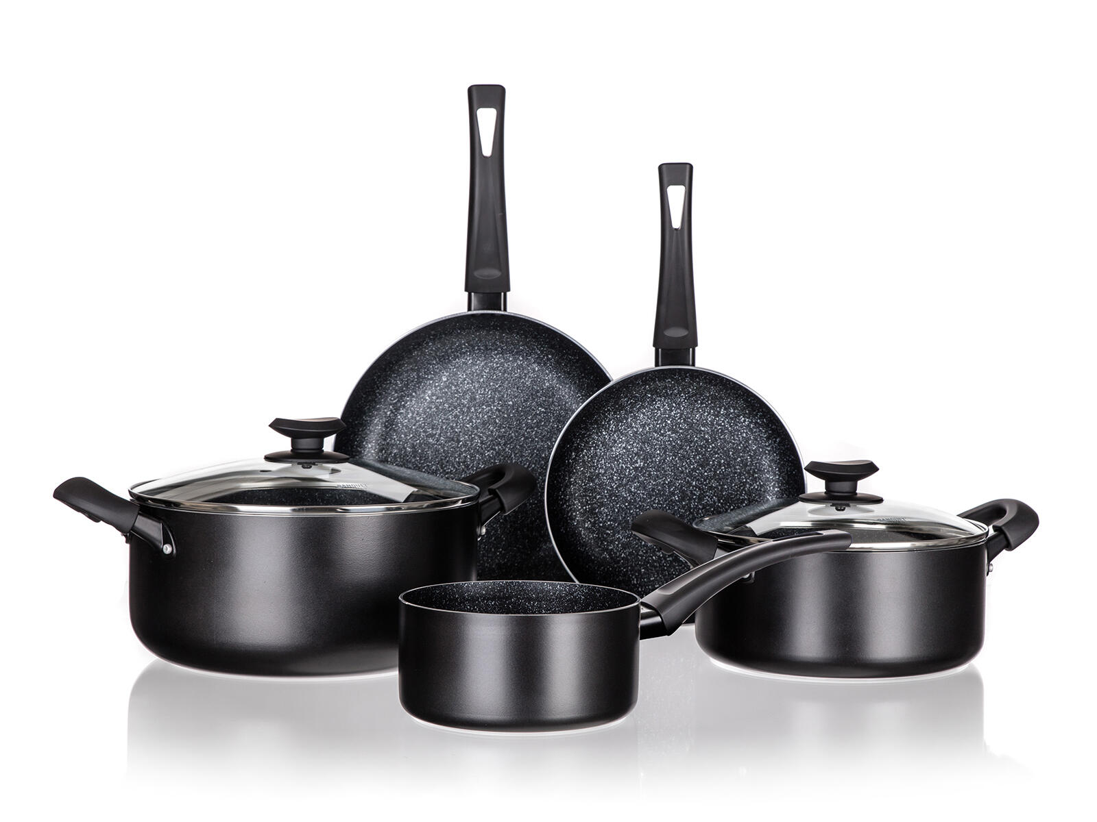 sada nádobí BLACK STONE 7díl. nepřiln.povrch