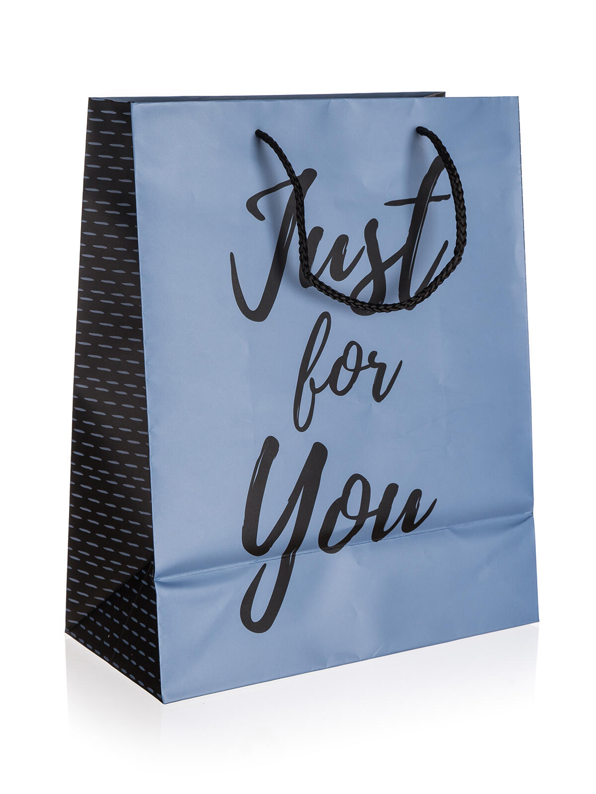 taška dárková 18x22x10cm (M) JUST FOR YOU BLUE