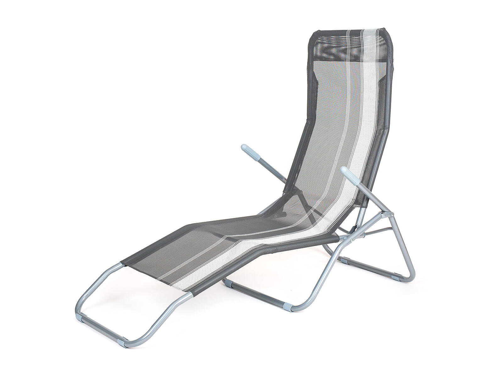 lehátko skládací kov.142x60x96cm PRUH ANTR, nosnost 100kg