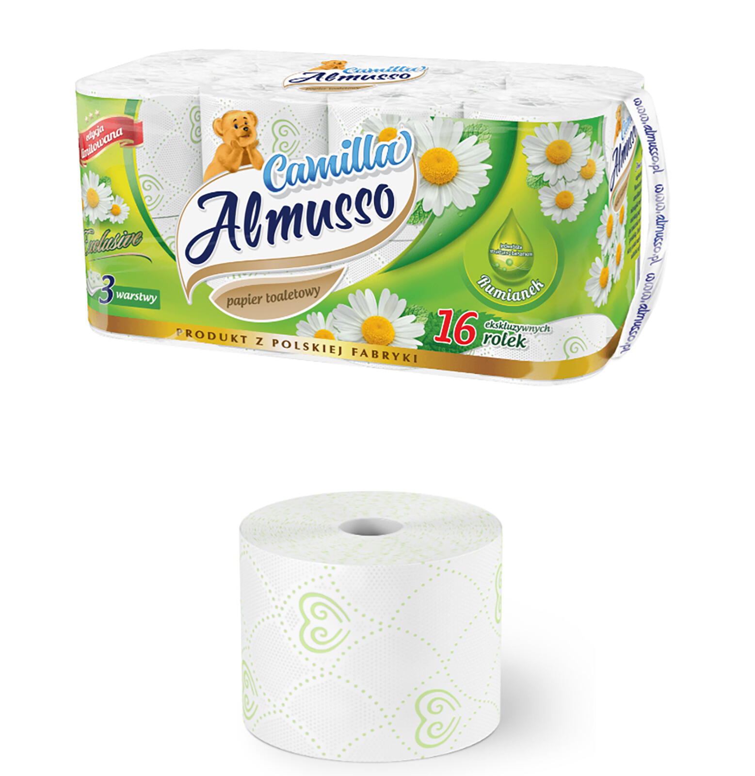 papír toaletní CAMILLA 3vrstvý BÍ (16ks) 1.03 Kg MTA MAXMIX Sklad14 329405 5907678200488