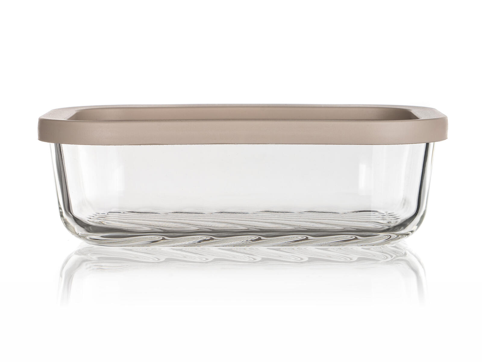 dóza WAVE obdél. 0,48l 16x11x5cm skl.+PH víčko LATTE