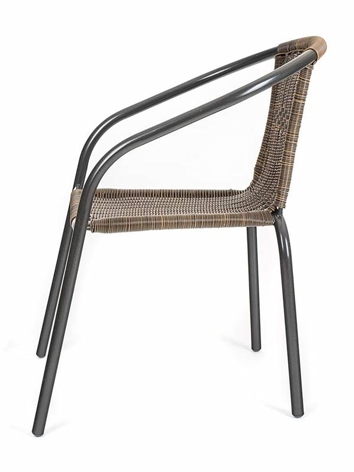 židle zahradní 64x53x73cm ratan PVC HN/ocel 3.5 Kg MTA MAXMIX Sklad14 767161