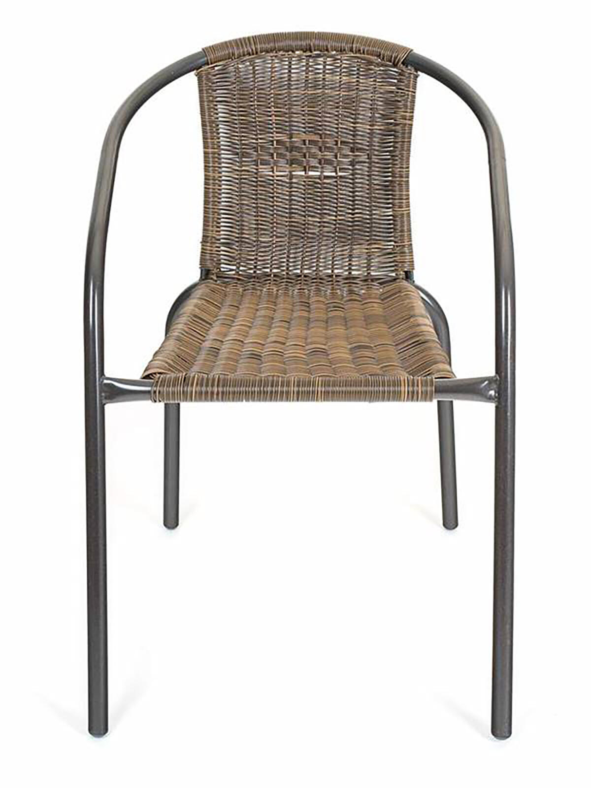 židle zahradní 64x53x73cm ratan PVC HN/ocel 3.5 Kg MTA MAXMIX Sklad14 767161