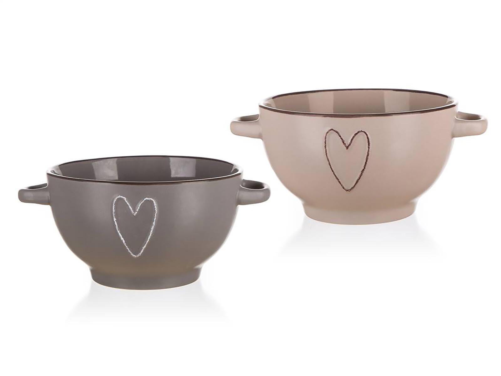 miska 14cm HEART keramická mix barev