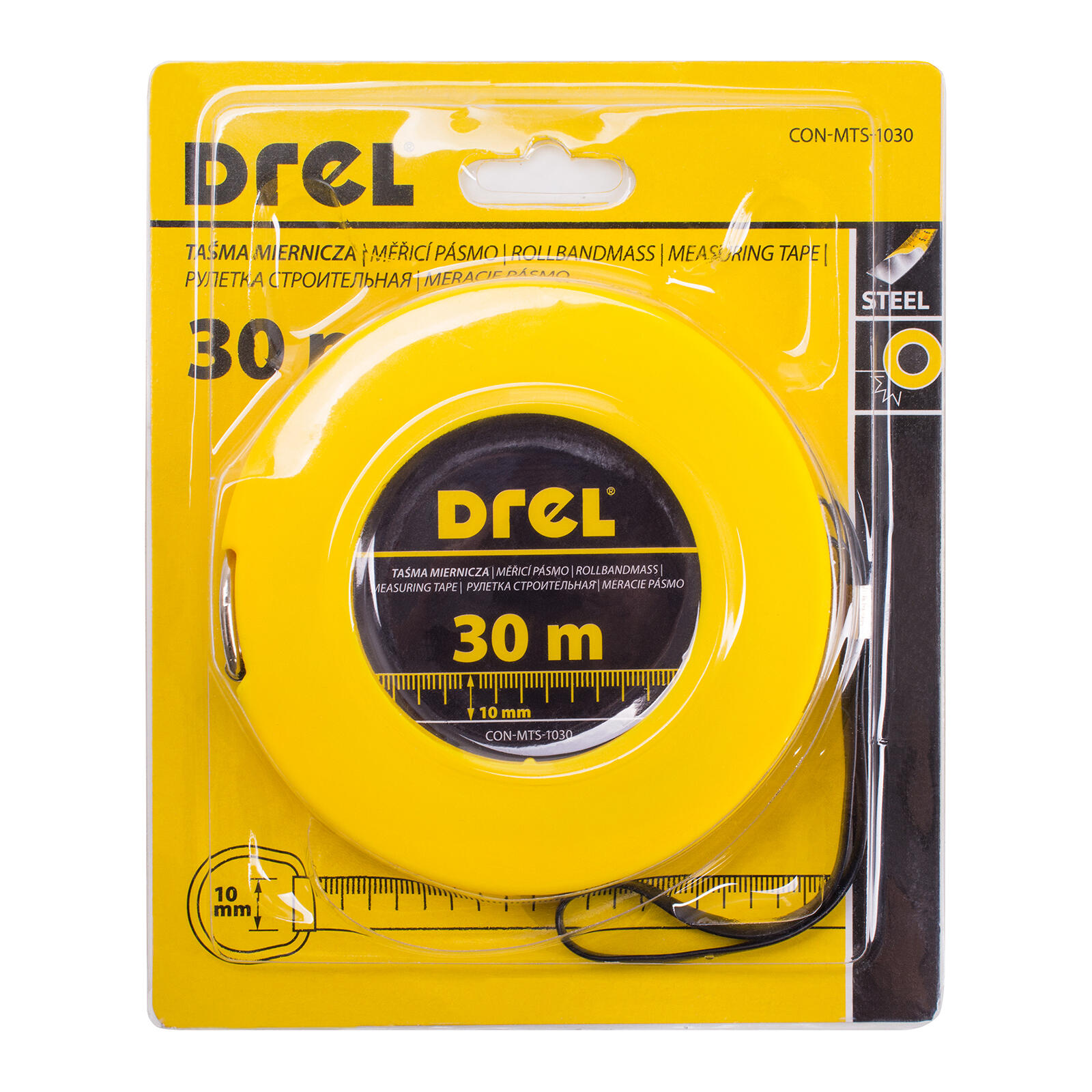 pásmo ocelové 30m/10mm Drel 0.36 Kg MTA MAXMIX Sklad14 464212