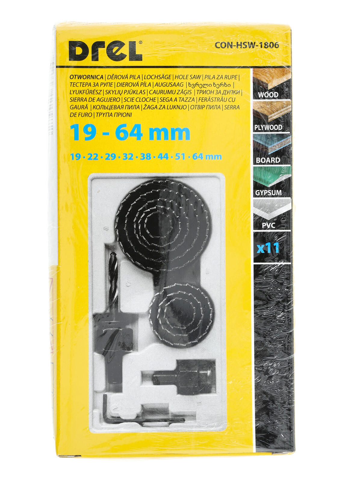 korunka vykružovací sada 19-64mm 11díl. 0.41 Kg MTA MAXMIX Sklad14 464234