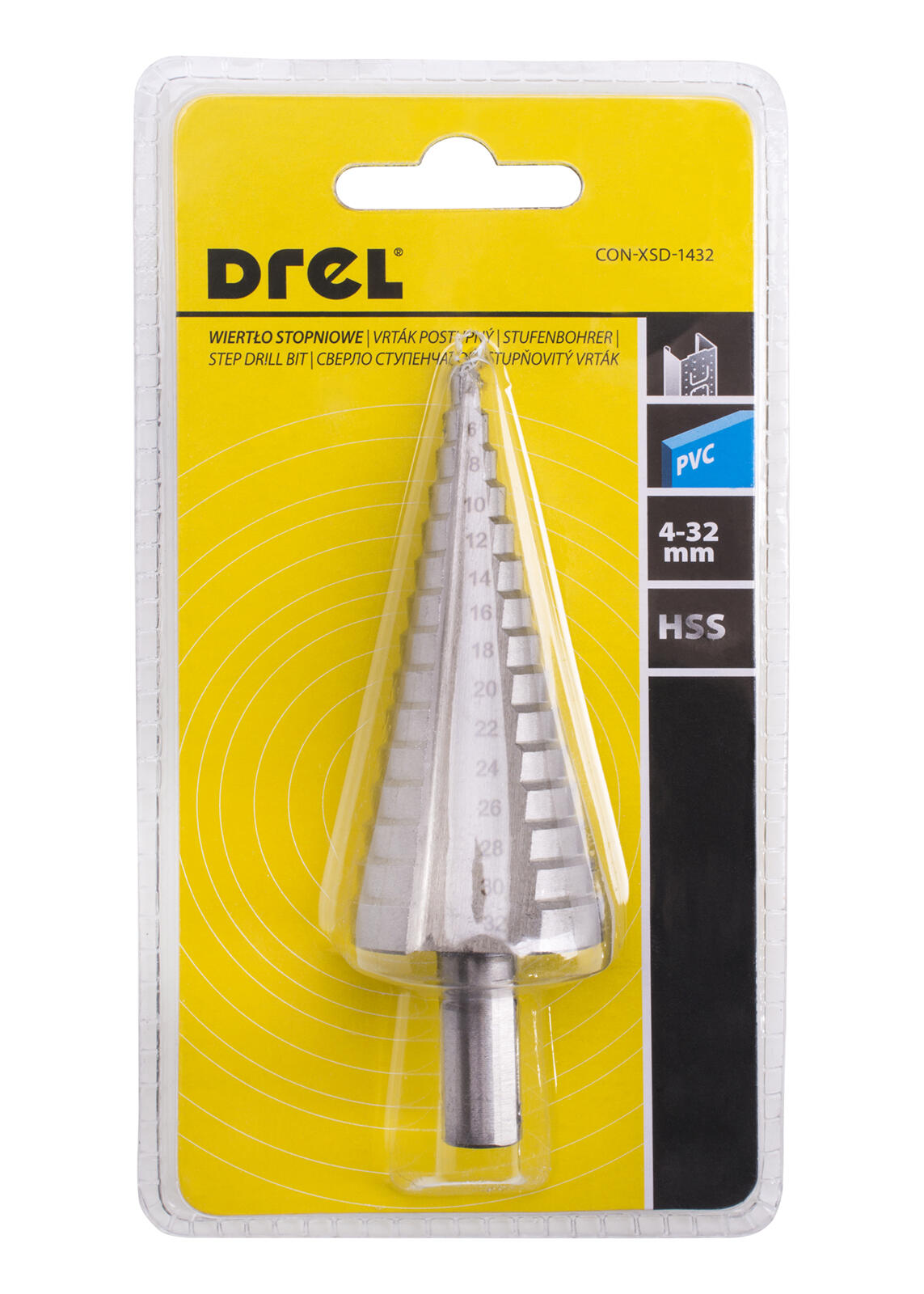 vrták stupňovitý HSS 4-32mm  15st. 0.16 Kg MTA MAXMIX Sklad14 464266