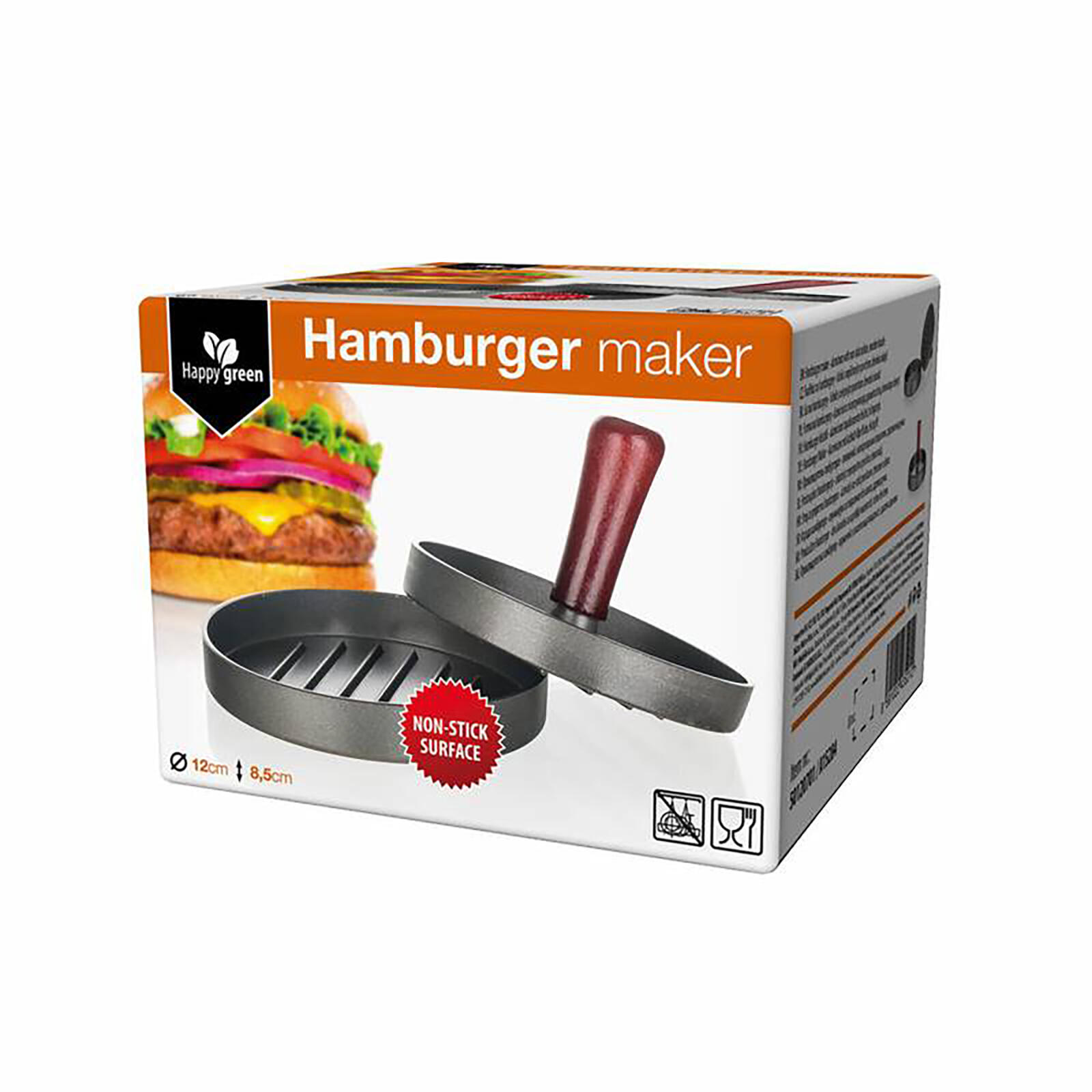 tvořítko na hamburgery pr.12cm Al+dřev.madlo 0.28 Kg MTA MAXMIX Sklad14 767206