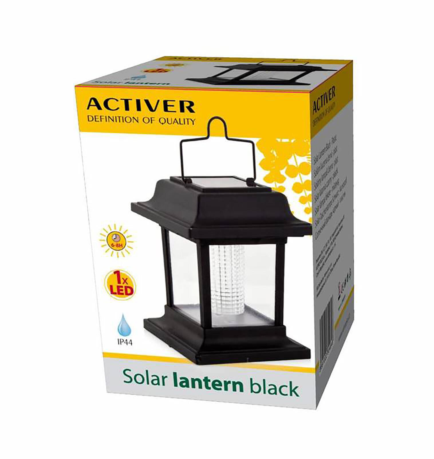 lampa solární 1LED 10,8x10,8x14cm PH ČER 0.22 Kg MTA MAXMIX Sklad14 767913