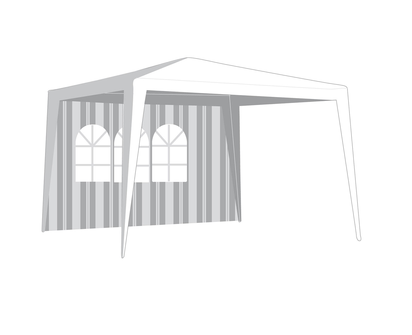 stěna k altánu 295x190cm s oknem PRUHY BÍ/ZE 0 Kg MTA MAXMIX Sklad14 767920