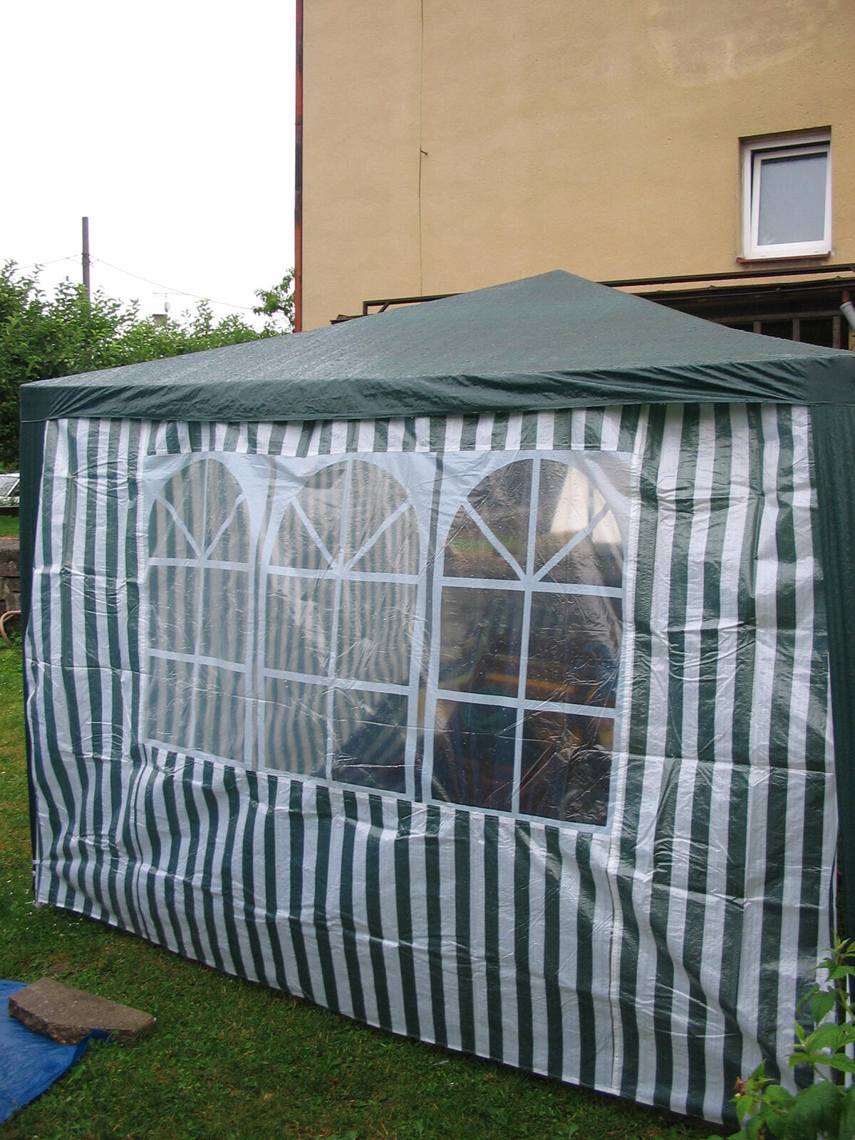 stěna k altánu 295x190cm s oknem PRUHY BÍ/ZE 0 Kg MTA MAXMIX Sklad14 767920