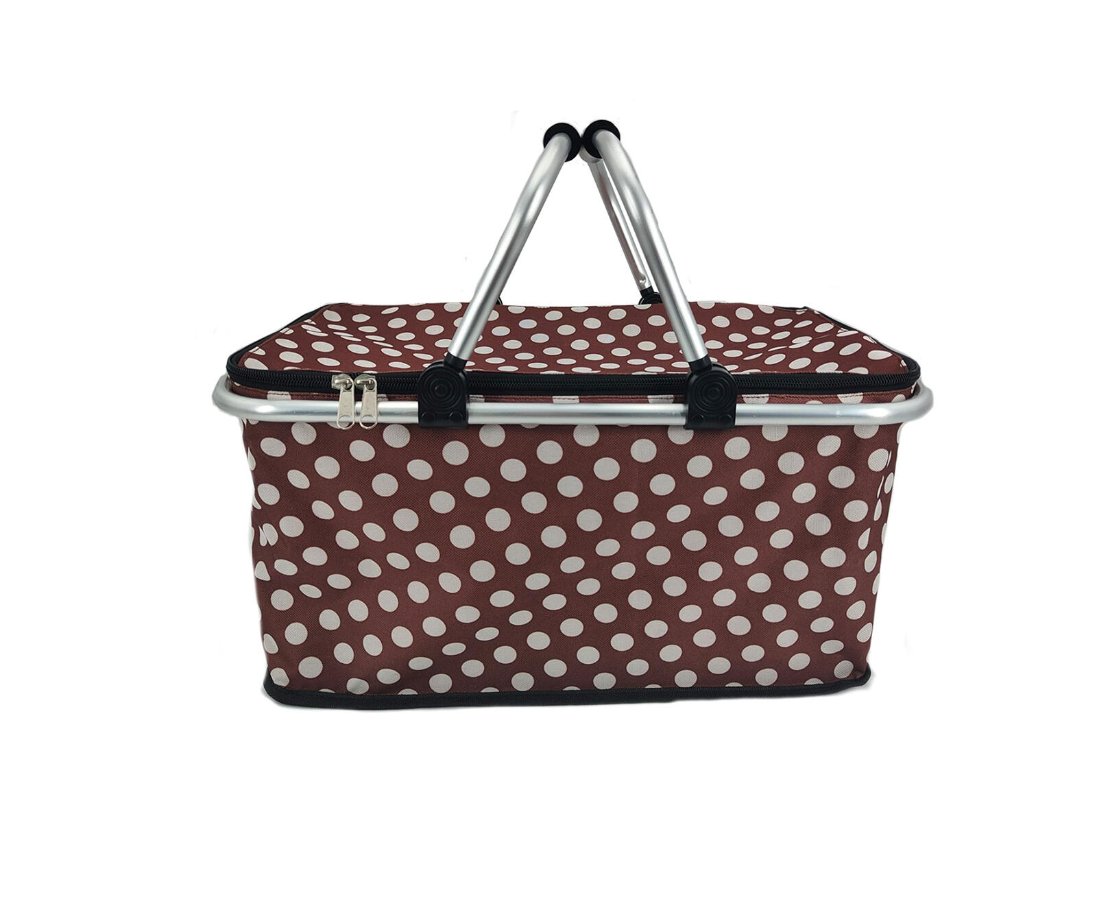 košík kempingový skládací 48x24x28cm Al+polyester mix dekorů 0.55 Kg MTA MAXMIX Sklad14 326248