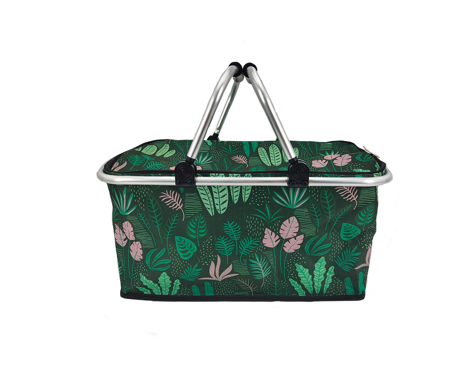 košík kempingový skládací 48x24x28cm Al+polyester mix dekorů 0.55 Kg MTA MAXMIX Sklad14 326248