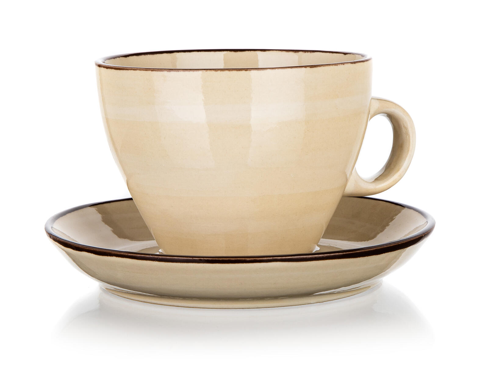 šálek + podšálek 290ml PALAS keramický KRÉM 0.4 Kg MTA MAXMIX Sklad14 326908