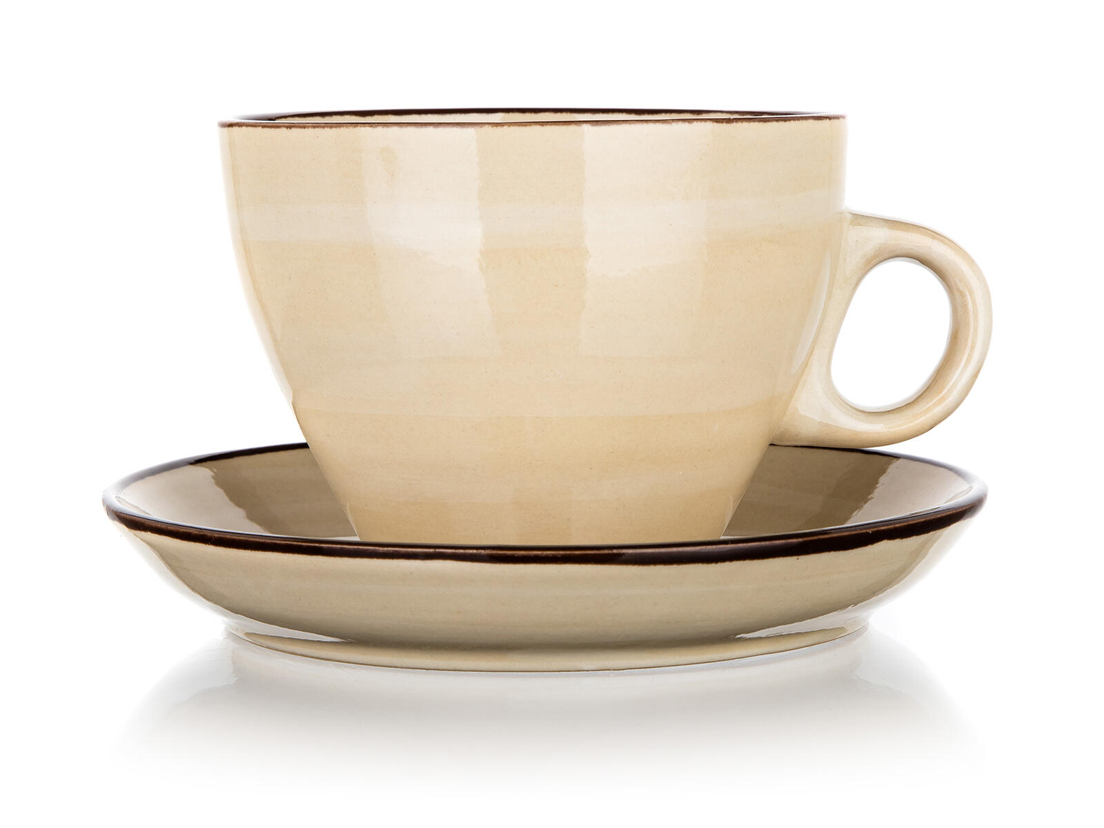 šálek + podšálek 290ml PALAS keramický KRÉM 0.4 Kg MTA MAXMIX Sklad14 326908