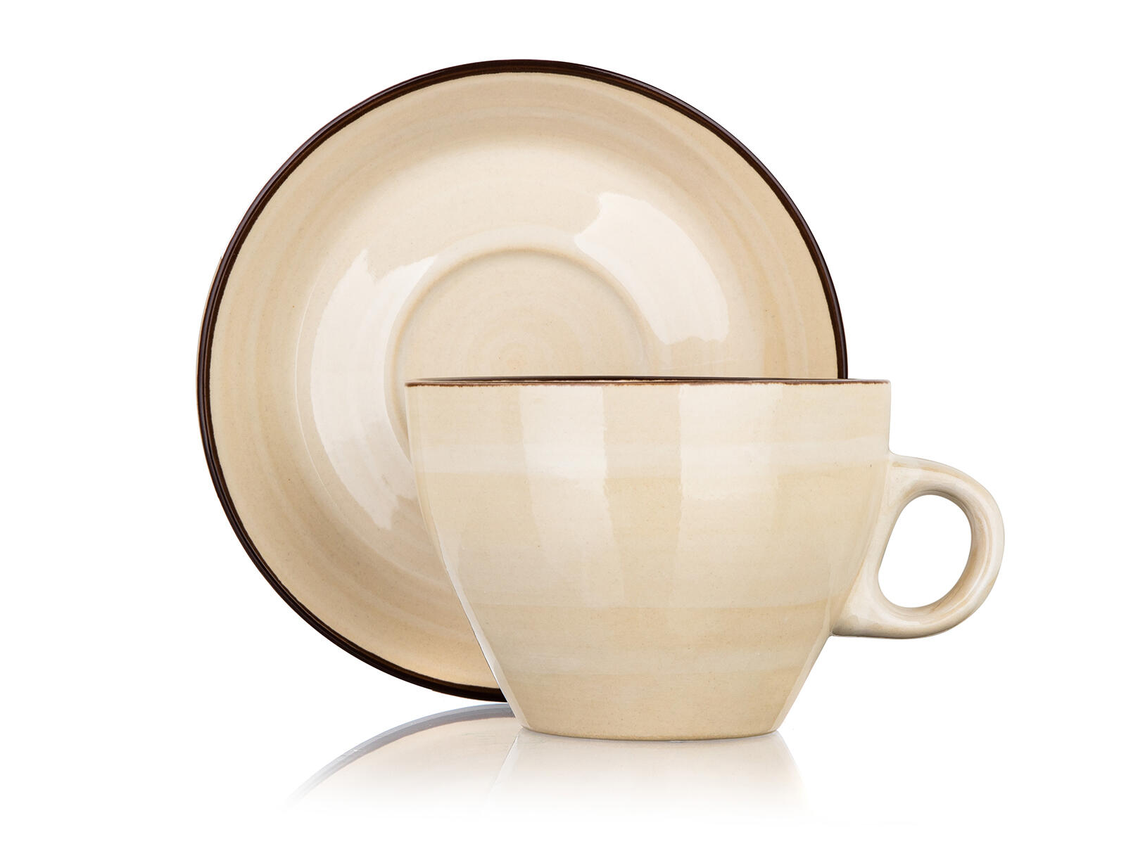 šálek + podšálek 290ml PALAS keramický KRÉM 0.4 Kg MTA MAXMIX Sklad14 326908