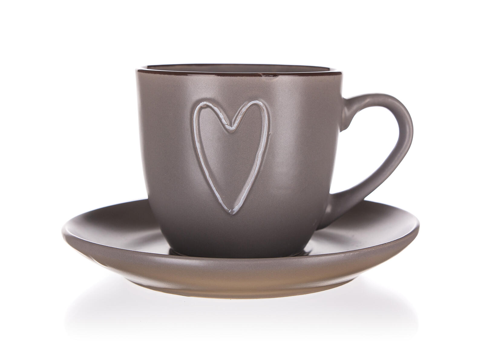šálek + podšálek 260ml HEART HN keramický 0.44 Kg MTA MAXMIX Sklad14 326913