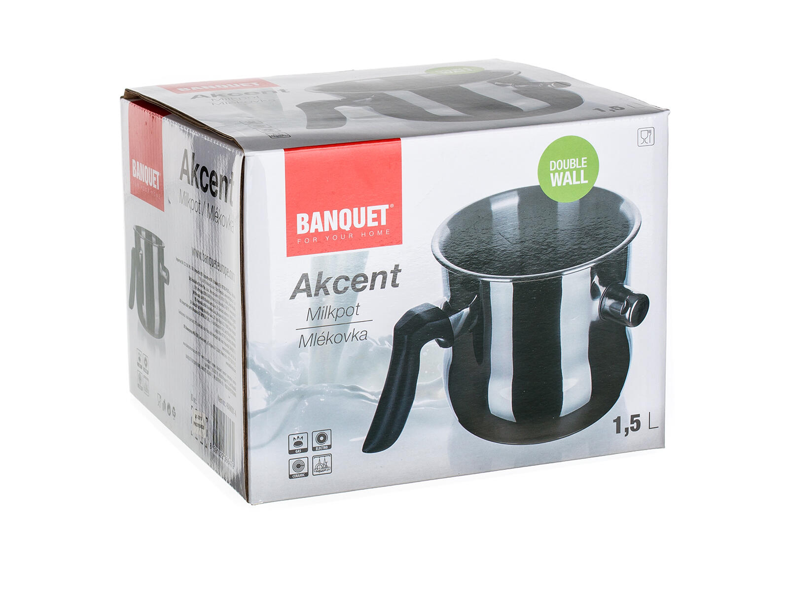 mlékovar AKCENT 1,5l nerez 0.76 Kg MTA MAXMIX Sklad14 326256