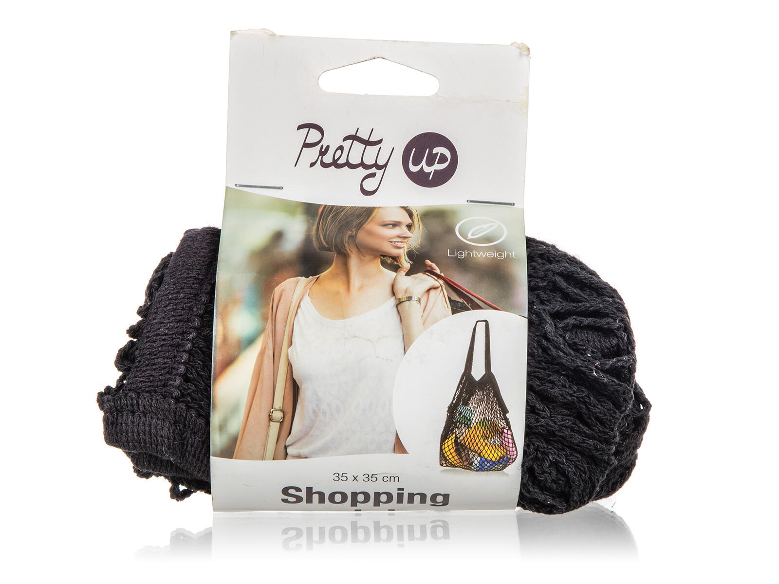 taška síťovka PRETTY UP 35x35cm, dlouhé ucho, ČER 0.03 Kg MTA MAXMIX Sklad14 326933