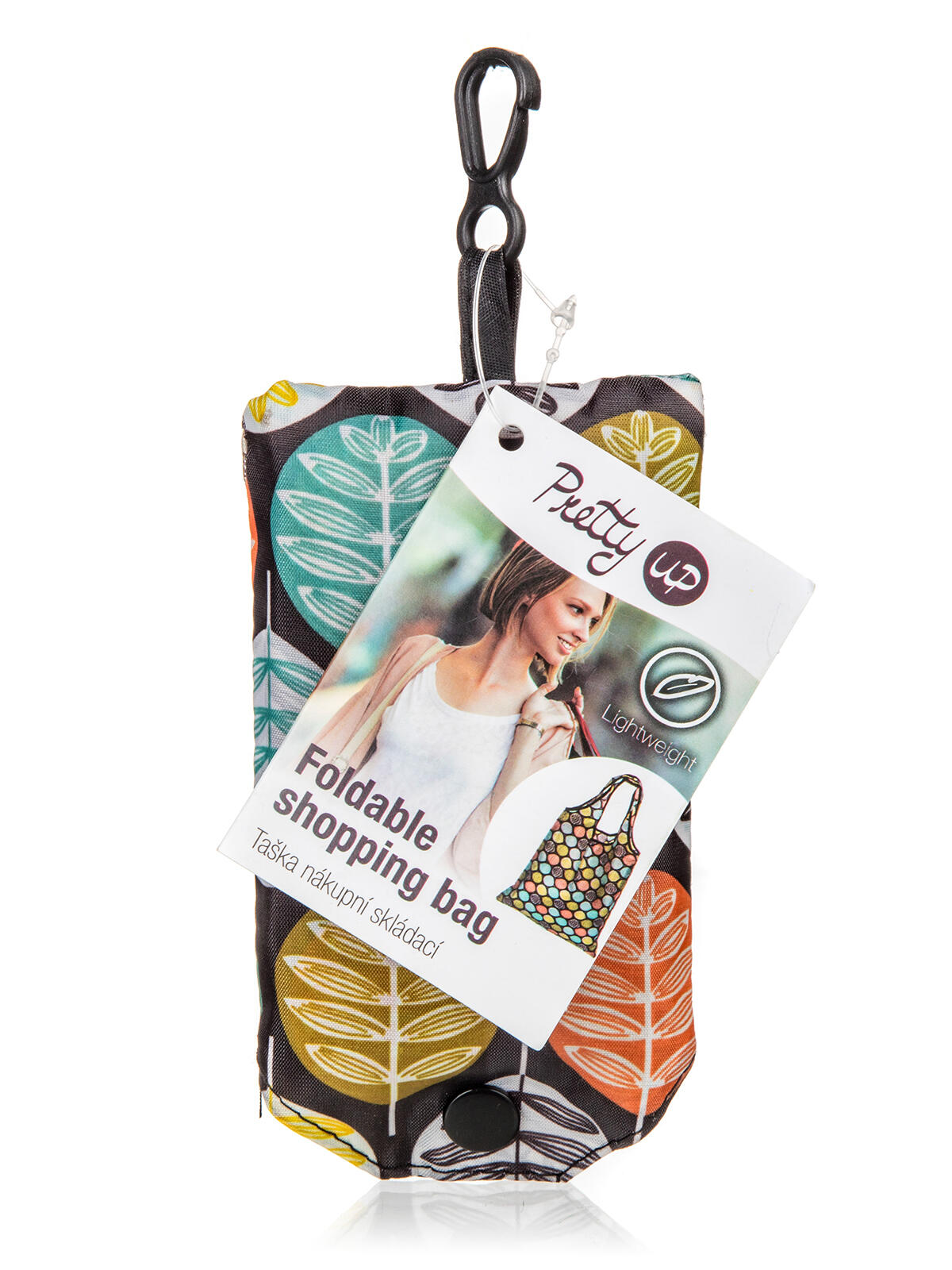 taška nákupní skládací LIST 59x37cm PES