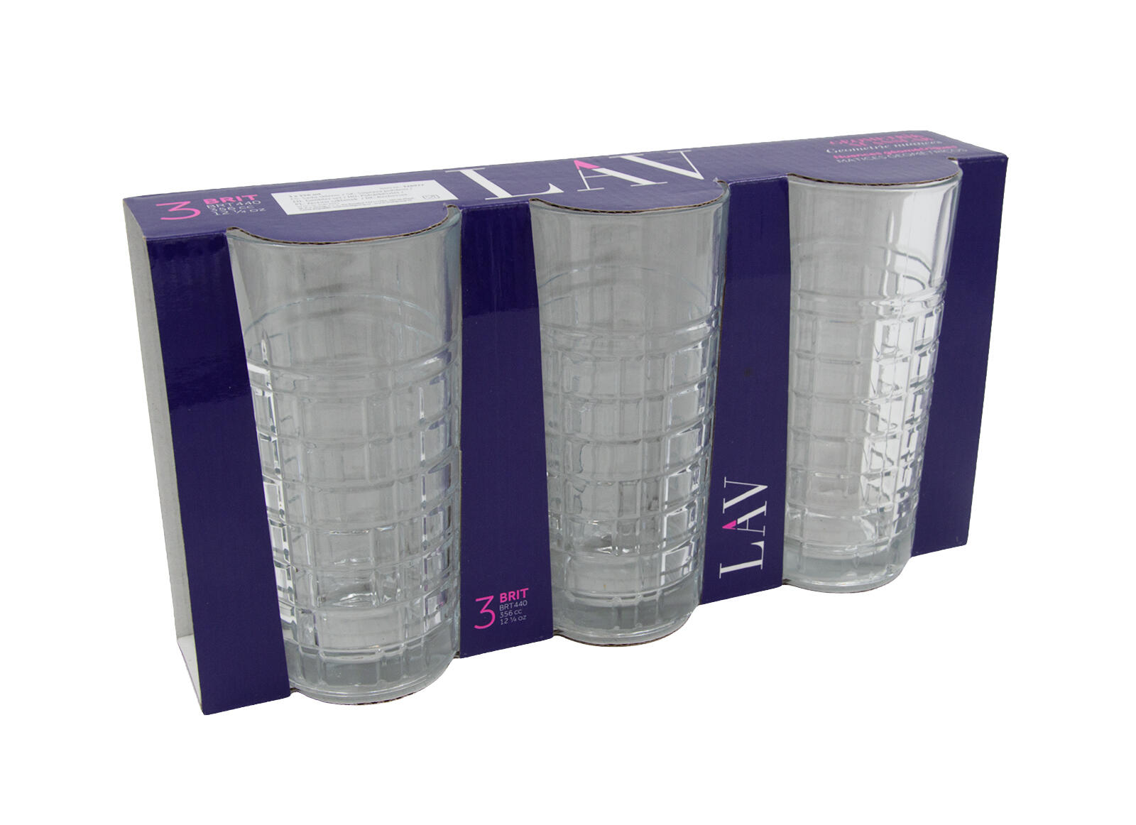 sklenice 356ml BRIT vysoká (3ks) 1.2 Kg MTA MAXMIX Sklad14 326977