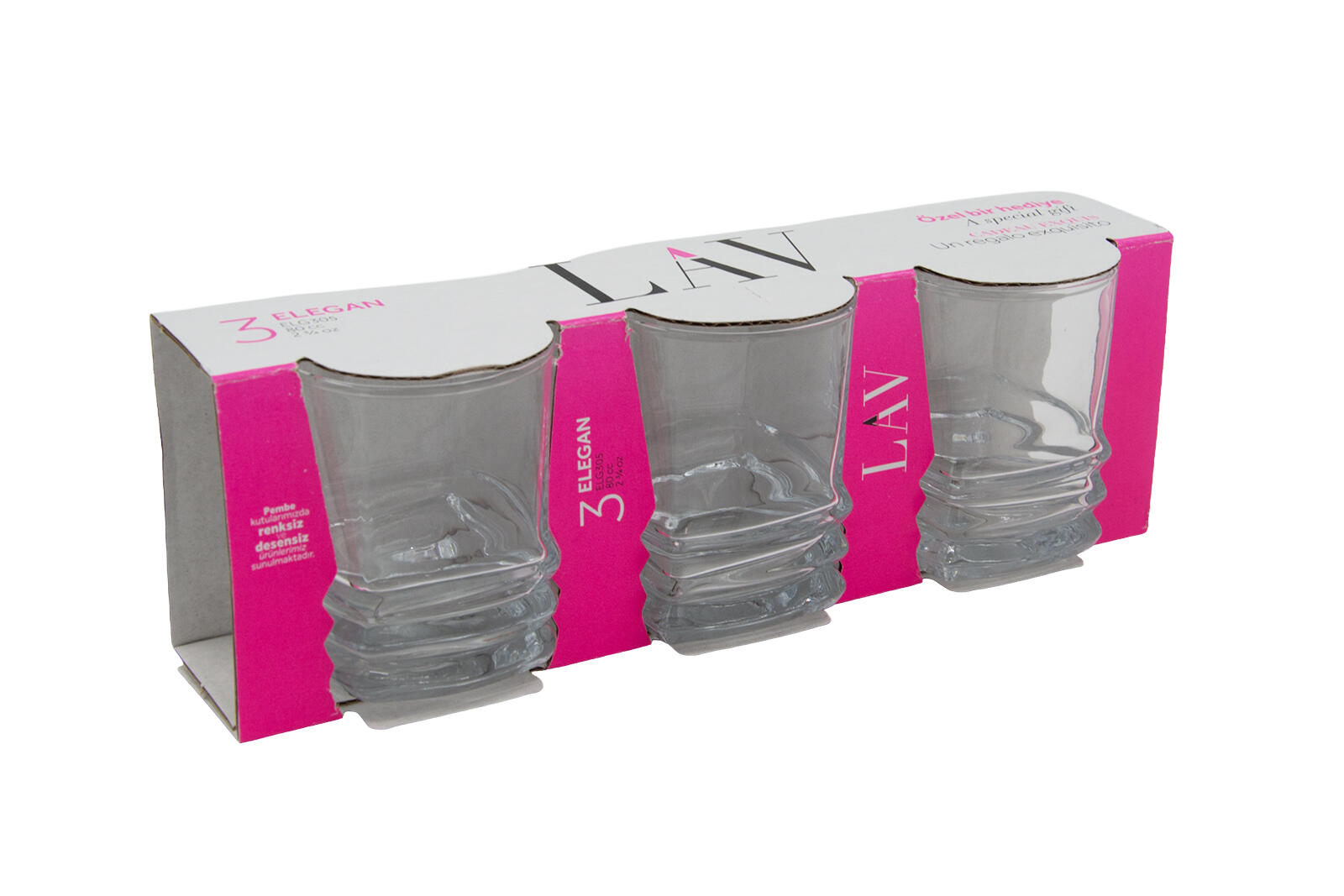 sklenice 315ml ELEGAN nízká (3ks) 0.8 Kg MTA MAXMIX Sklad14 326980