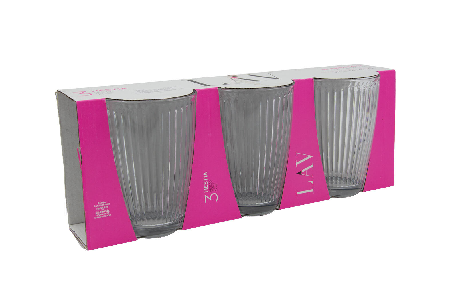 sklenice 415ml HESTIA vysoká (3ks) 1.1 Kg MTA MAXMIX Sklad14 326982