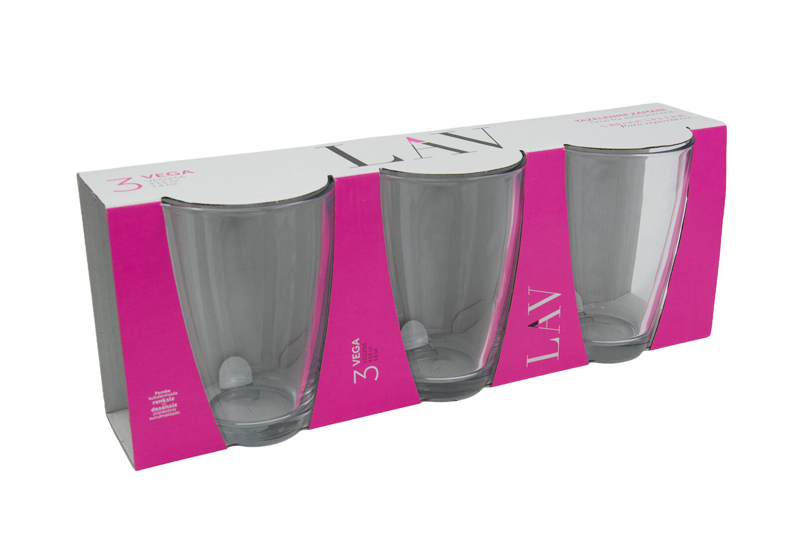 sklenice 415ml VEGA vysoká (3ks) 1.1 Kg MTA MAXMIX Sklad14 326983